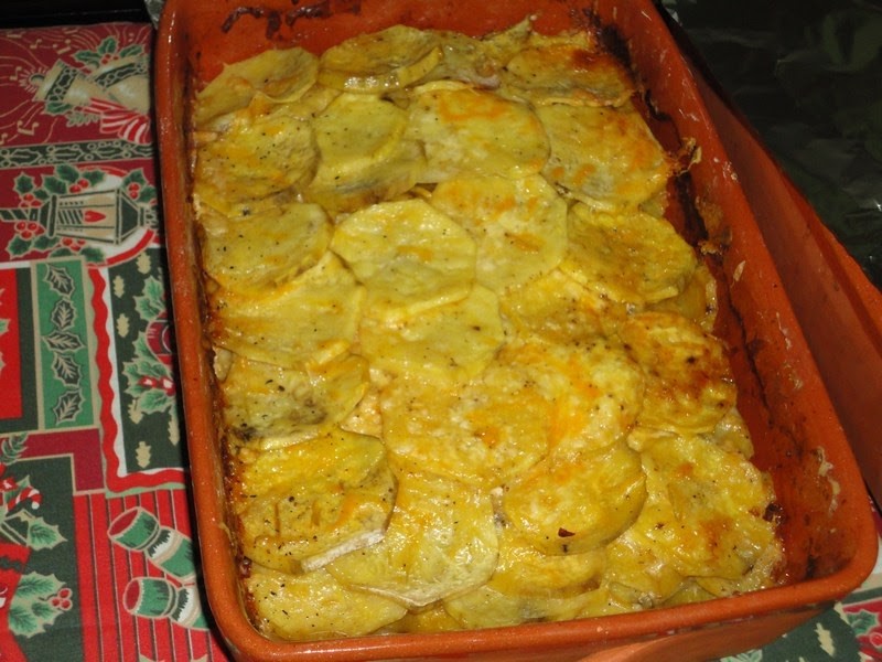 Batata-doce no forno gratinada