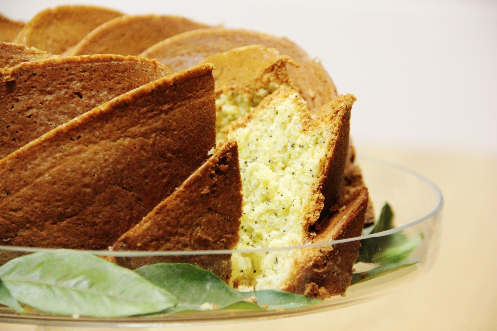 Bolo de laranja com camomila