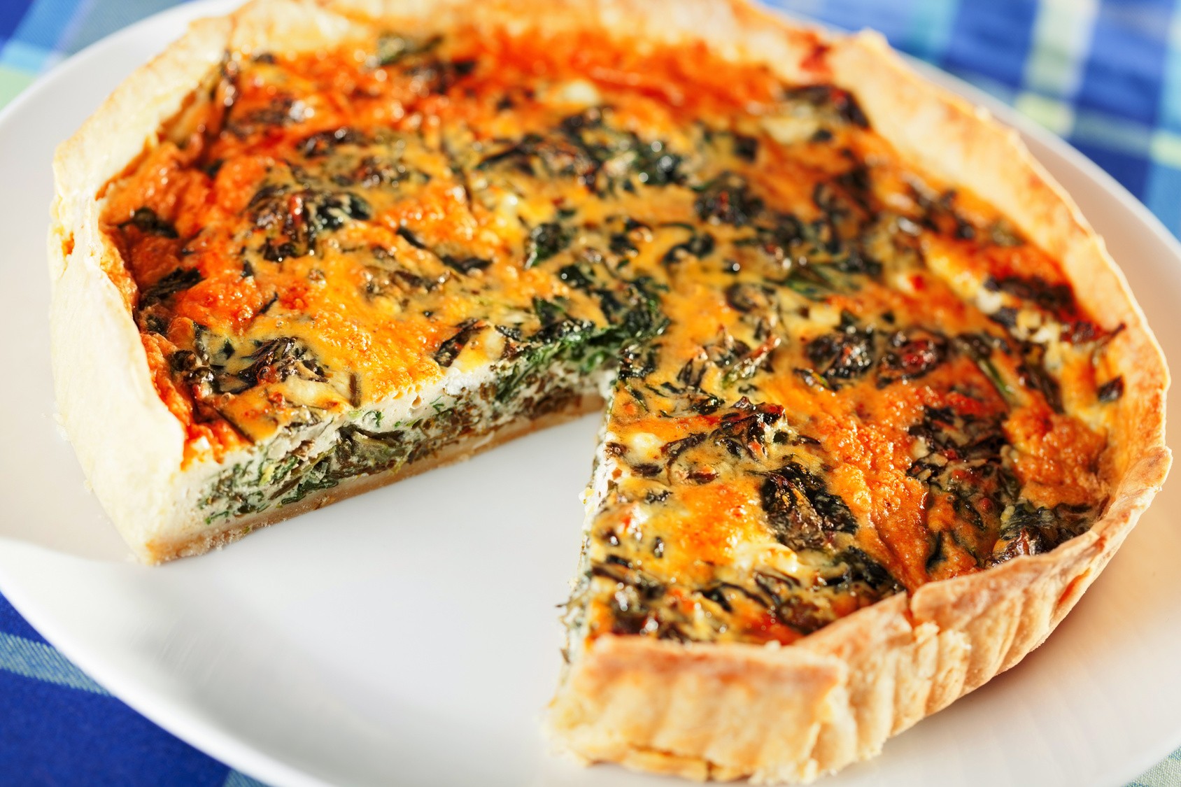 quiche de espinafre