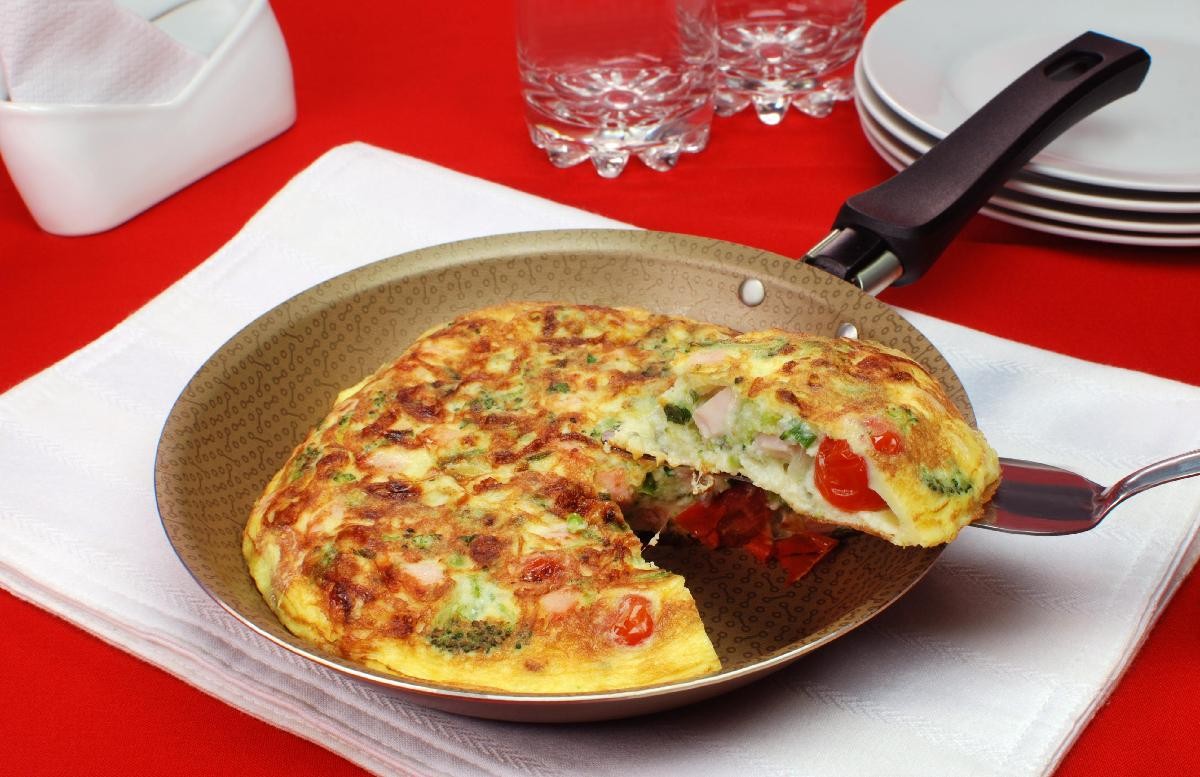 receita de omelete de brocolis light