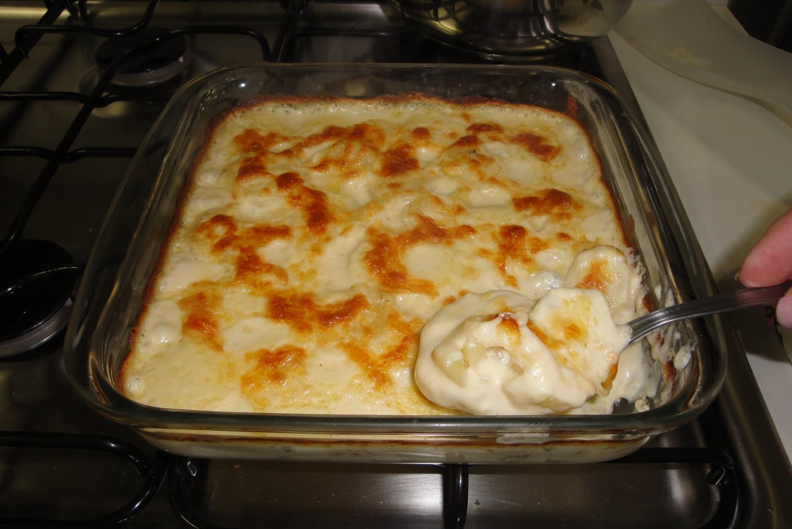 Batatas Gratinadas com Creme de Leite