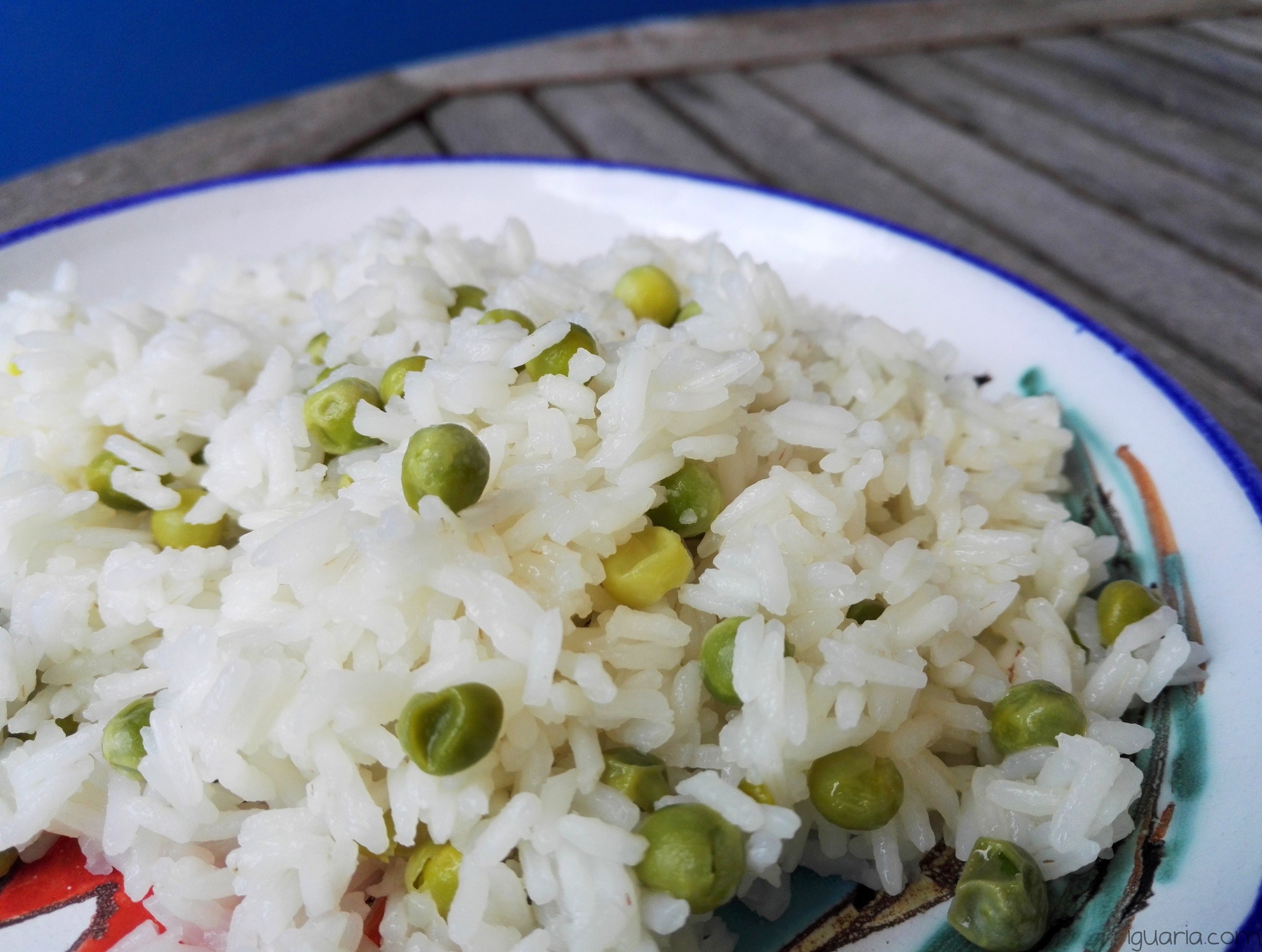 Arroz com ervilhas