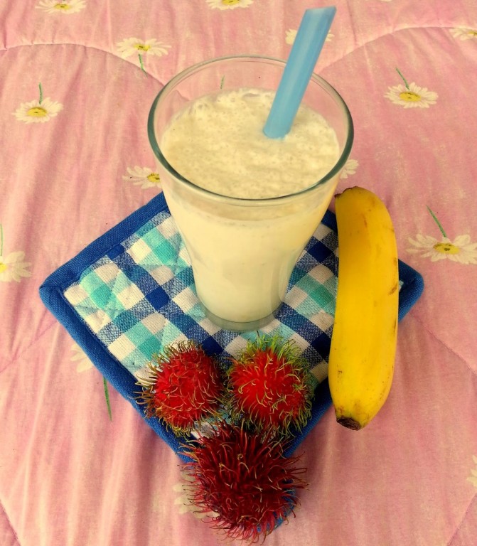 Smoothie de Rambutan com Banana