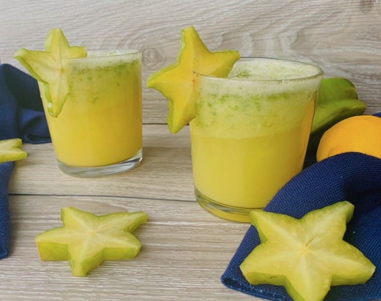 receita de suco de carambola